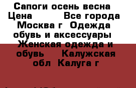 Сапоги осень-весна › Цена ­ 900 - Все города, Москва г. Одежда, обувь и аксессуары » Женская одежда и обувь   . Калужская обл.,Калуга г.